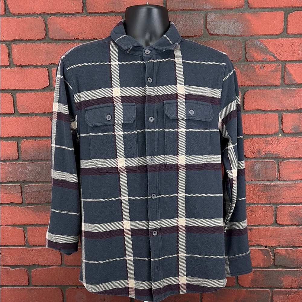 Alpine Design Shirt Mens Small‎ Checkered Button Down Chunky Flannel